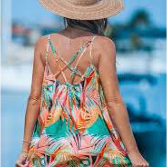 Tropical Mini Dress, Large CUPSHE - Picture 2 of 2